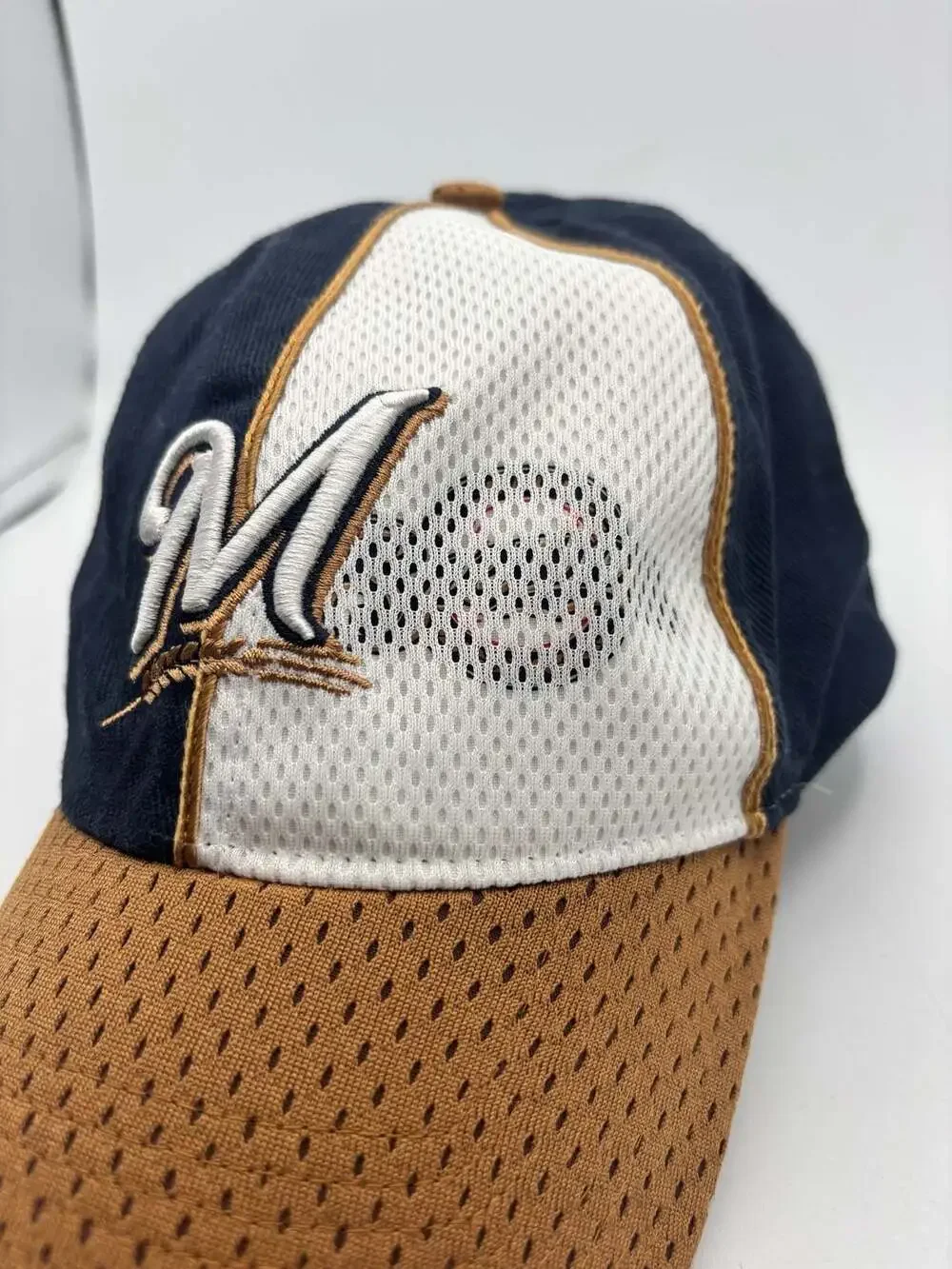 Twins Enterprise Milwaukee Brewers Youth Adjustable Velcro Strapback Baseball Ca